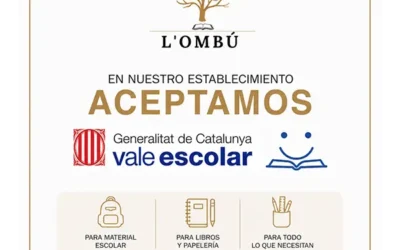 ¿Dónde canjear el Val Escolar en Pineda de Mar? ¡Te esperamos en L’Ombú!