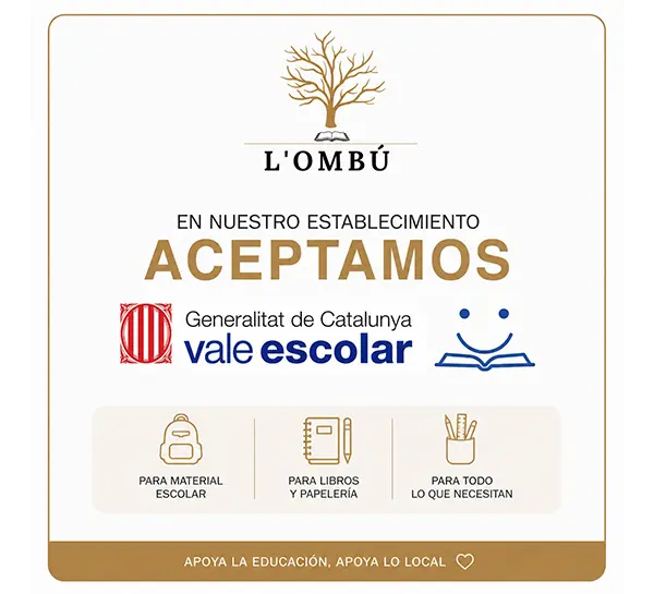 ¿Dónde canjear el Val Escolar en Pineda de Mar? ¡Te esperamos en L’Ombú!